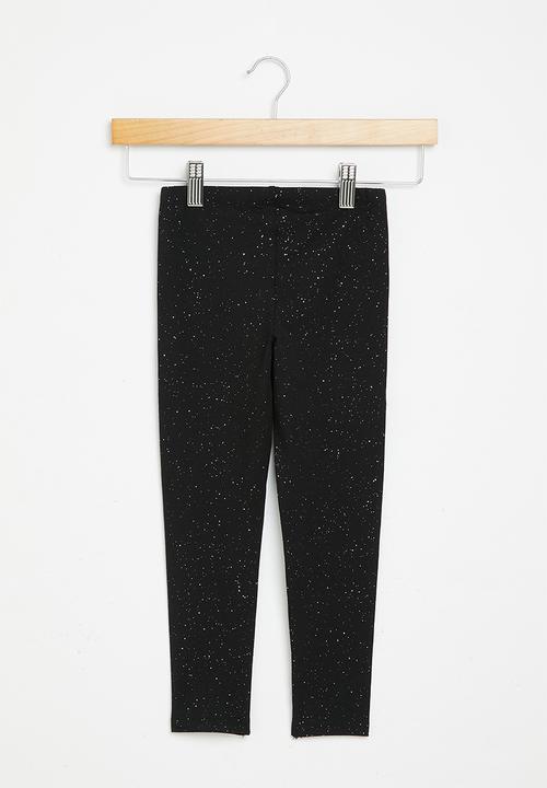 Cotton On - Huggie tights - black holographic speckle