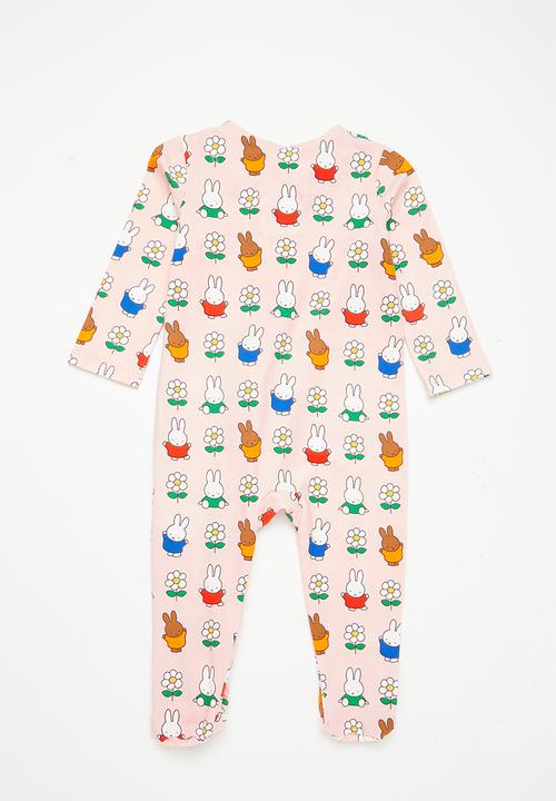 Cotton On - The long sleeve zip romper - lcn-lcn miff pinky/daisy miffy