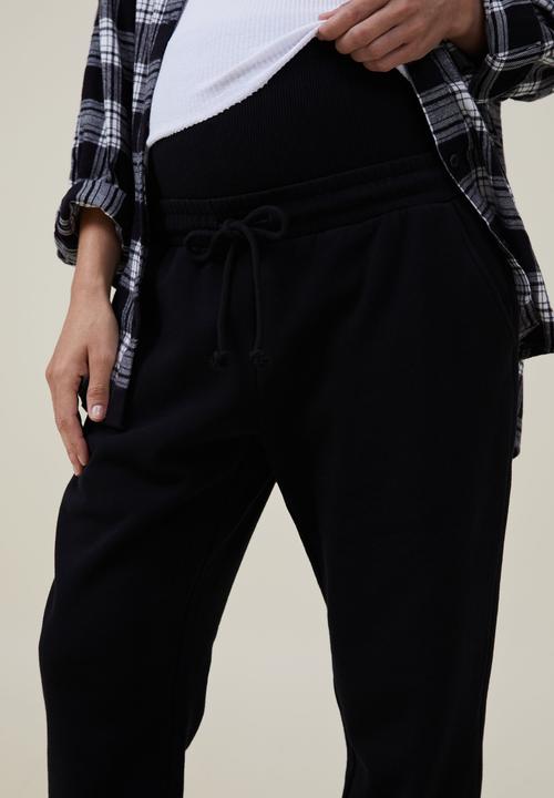 Cotton On - Maternity classic trackpant - black