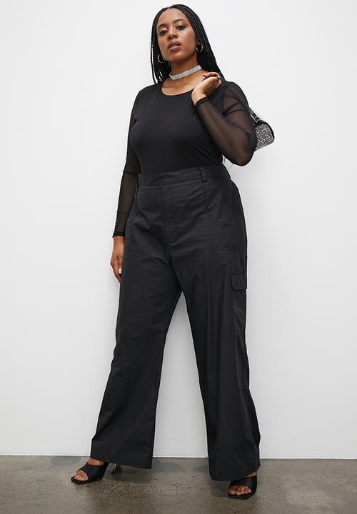 Superbalist - Mesh sleeve bodysuit - black