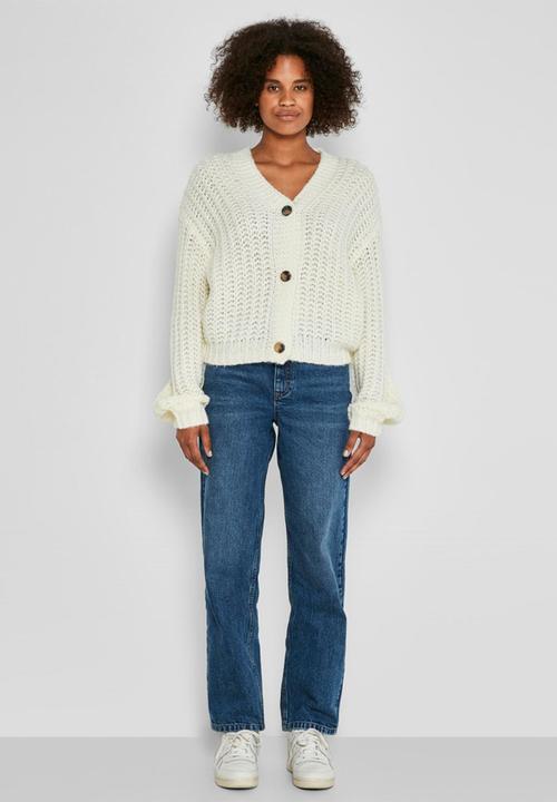 Noisy May - Steve long sleeve knit cardigan  - sugar swizzle
