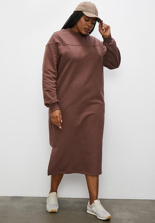 Superbalist - Sweat dress - chocolate