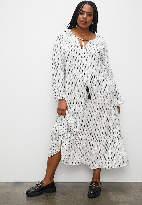 Superbalist - Tiered boho maxi dress - minimal floral