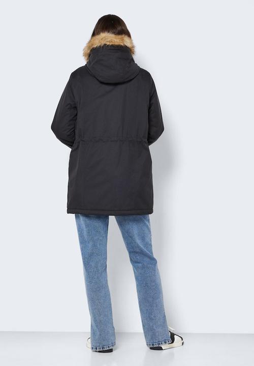 Noisy May - Molly long sleeve parka - black