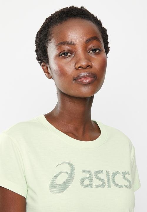 ASICS - Asics big logo tee iii - whisper green & slate grey