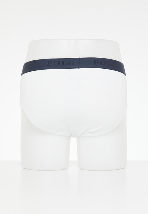 POLO - Men basic knit brief 3 pack - white