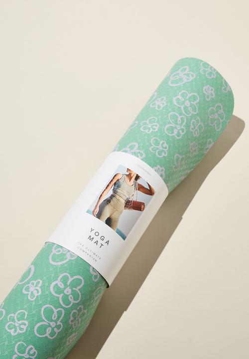 Typo - Printed yoga mat - painterly daisy