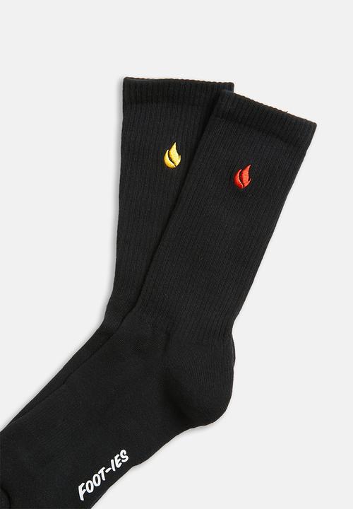 Foot-ies - Blaze 2 pack - black