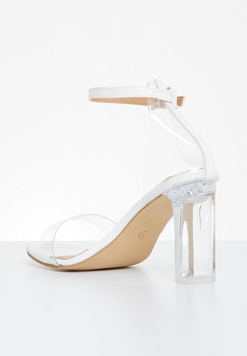 Superbalist - Jessa anklestrap block heel - white