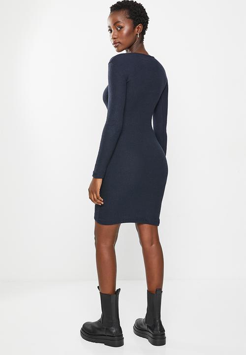 Trendyol - 2-Pack square dress - navy & grey