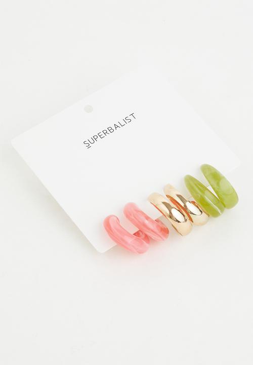 Superbalist - Nova 3 pack earring set - multi