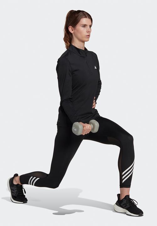 adidas Performance - Tech fit train 14z long sleeve - black & white