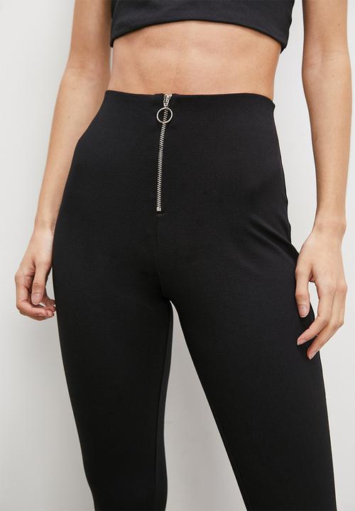 Blake - Zip detail tregging - black