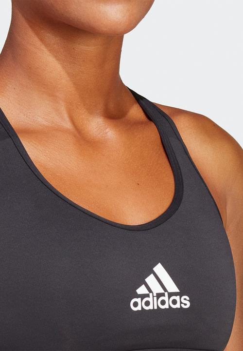 adidas Performance - Power act medium support bra - black & white
