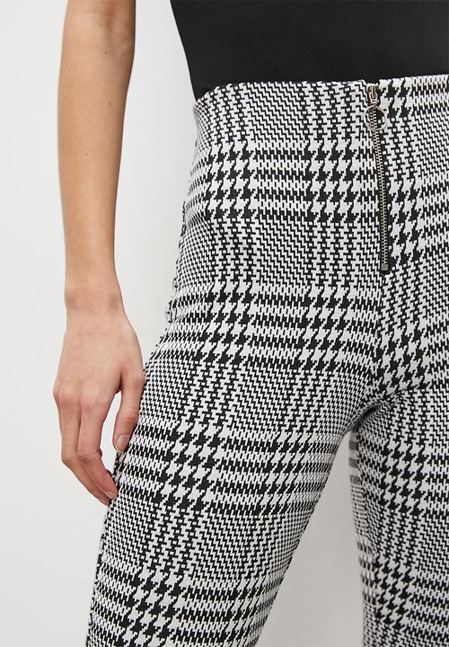 Blake - Zip detail tregging - gingham