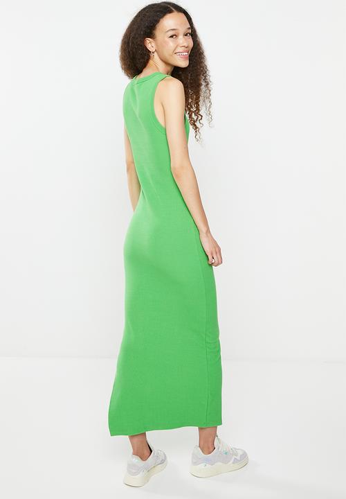Cotton On - Rib scoop midi dress - garden green