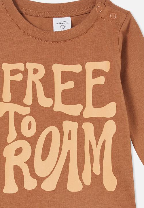 Cotton On - Jamie long sleeve tee - coco jumbo & free to roam