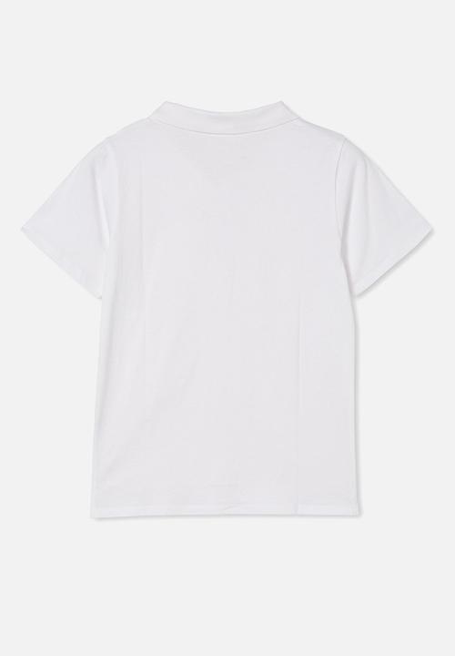 Cotton On - Zach polo - white