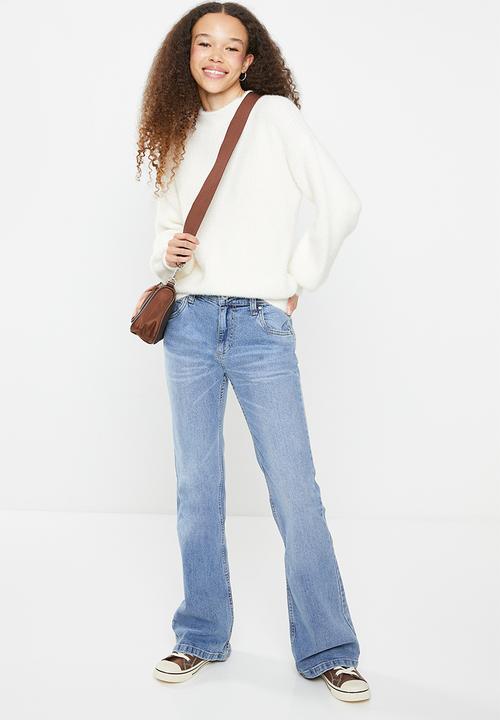 Cotton On - Stretch bootcut jean - bells blue 