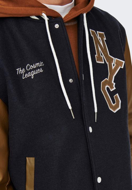 Only & Sons - Onsjay varsity jacket otw - dark navy