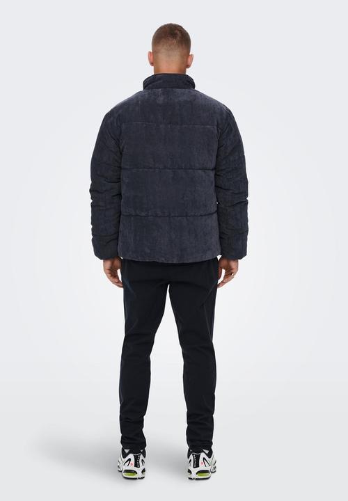 Only & Sons - Onscash corduroy puffer jacket otw - navy