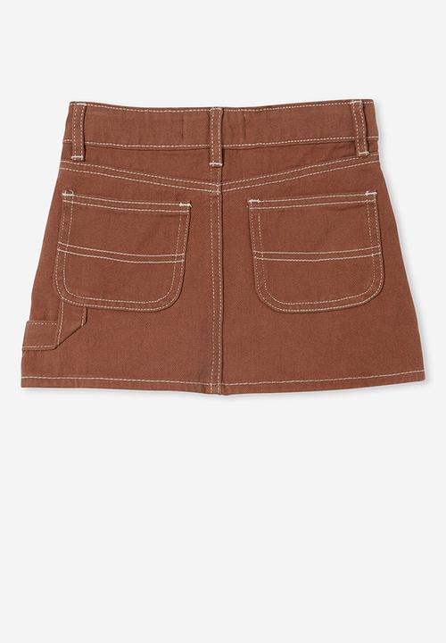 Cotton On - Lexie carpenter denim skirt - coco jumbo