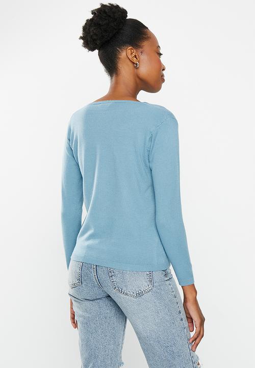 dailyfriday - V-neck jumper - light blue
