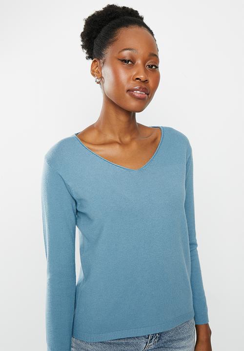 dailyfriday - V-neck jumper - light blue