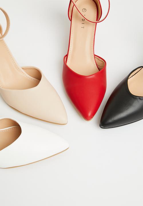edit - Adley anklestrap block heel - natural