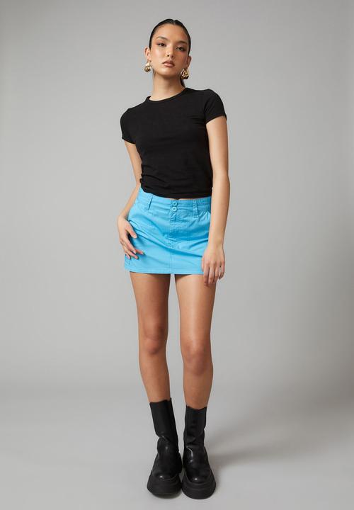 Factorie - Solid fitted tee - black