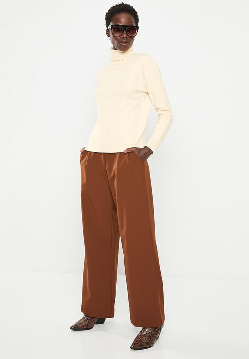 dailyfriday - Cable polo neck - ecru