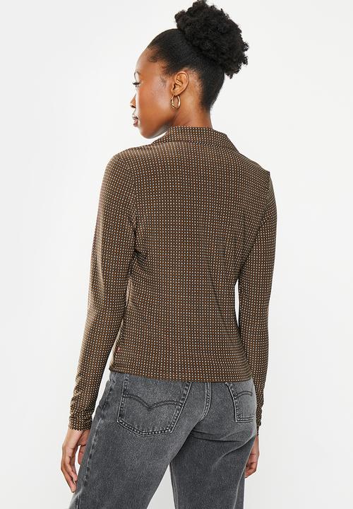 Levi’s® - Prima button up knit - fresia geo caviar print