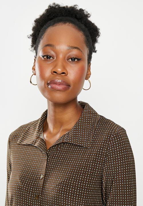 Levi’s® - Prima button up knit - fresia geo caviar print