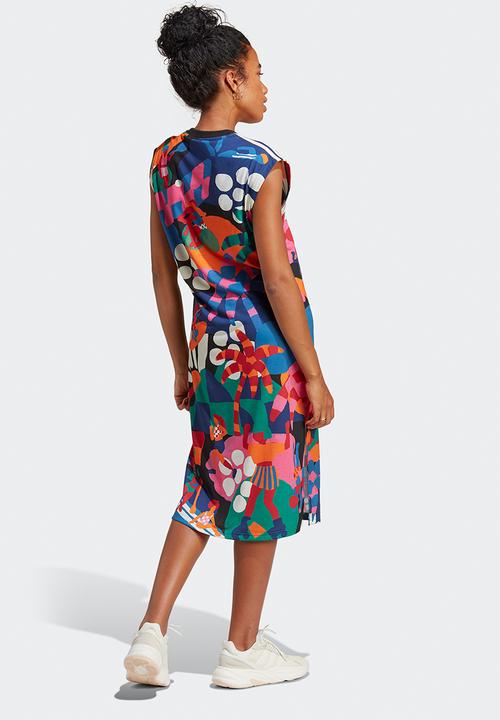 adidas Performance - Farm dress - bold green & better scarlet