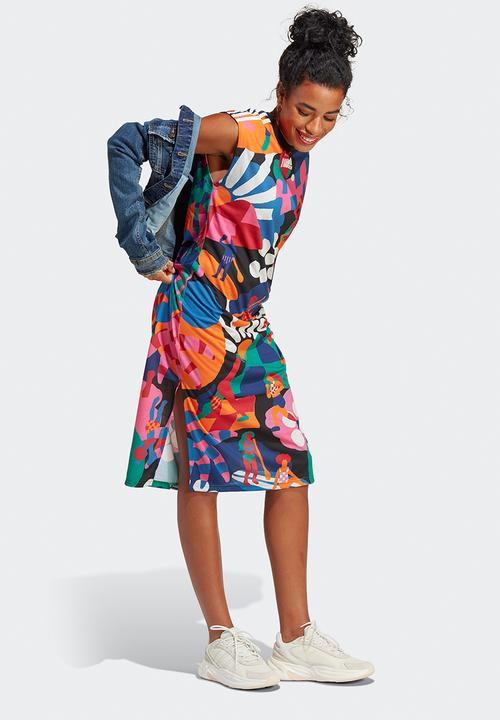 adidas Performance - Farm dress - bold green & better scarlet