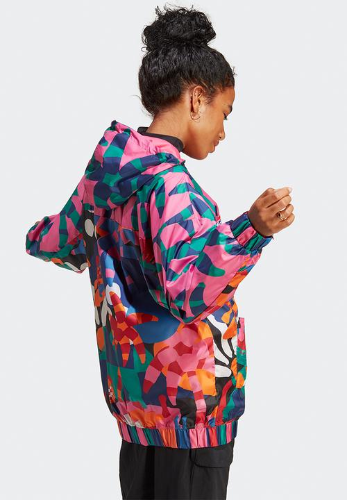 adidas Performance - Farm jacket - bold green & pulse magenta