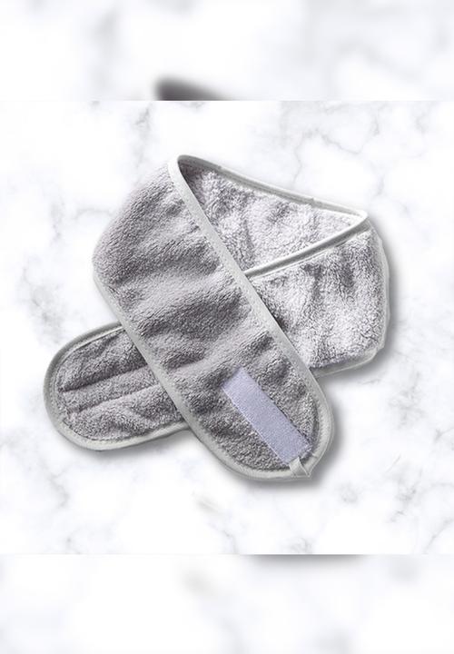 Glam Beauty - Adjustable Makeup Headband- Grey
