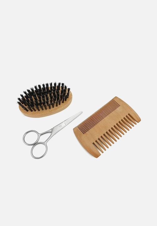 Glam Beauty - Larry's 3 Piece Beard Grooming Kit with Bag