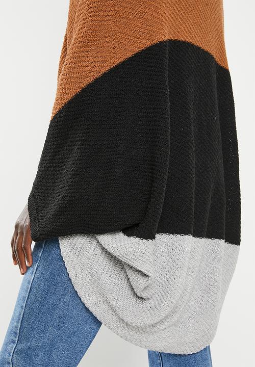 dailyfriday - Cardigan - black & tan