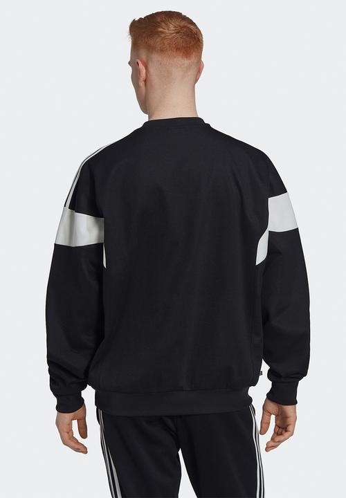 adidas Performance - Adicolor classics Cut Line crew sweatshirt - black
