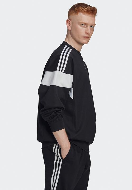 adidas Performance - Adicolor classics Cut Line crew sweatshirt - black