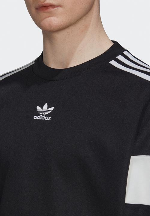 adidas Performance - Adicolor classics Cut Line crew sweatshirt - black