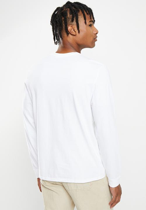 Levi’s® - Long sleeve original hm tee cotton patch - white