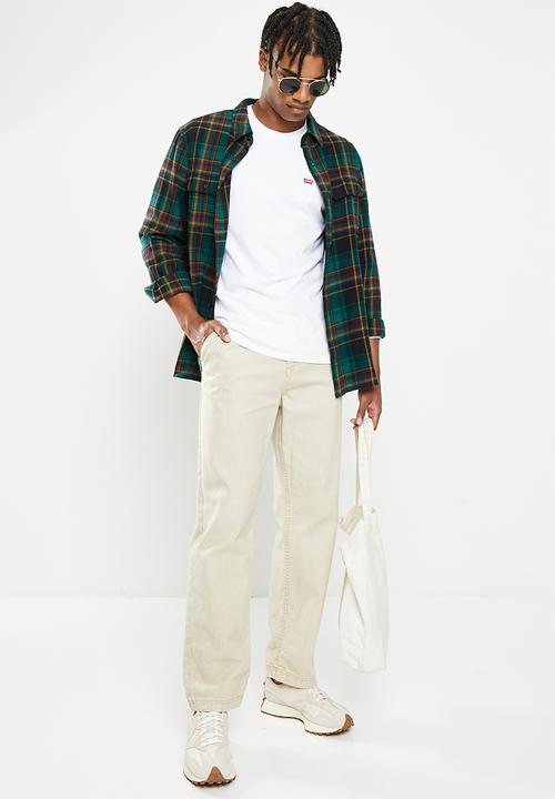 Levi’s® - Long sleeve original hm tee cotton patch - white