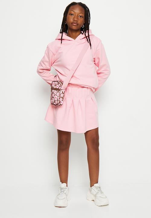 Superbalist - Cotton pleated skirt -light pink