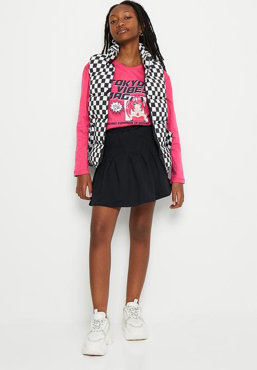Superbalist - Girls graphic tee - cerise