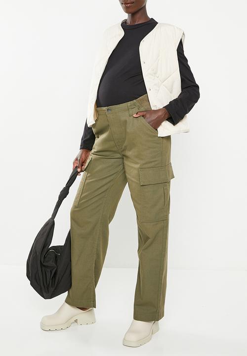 Cotton On - Maternity bobbie cargo pant - soft olive