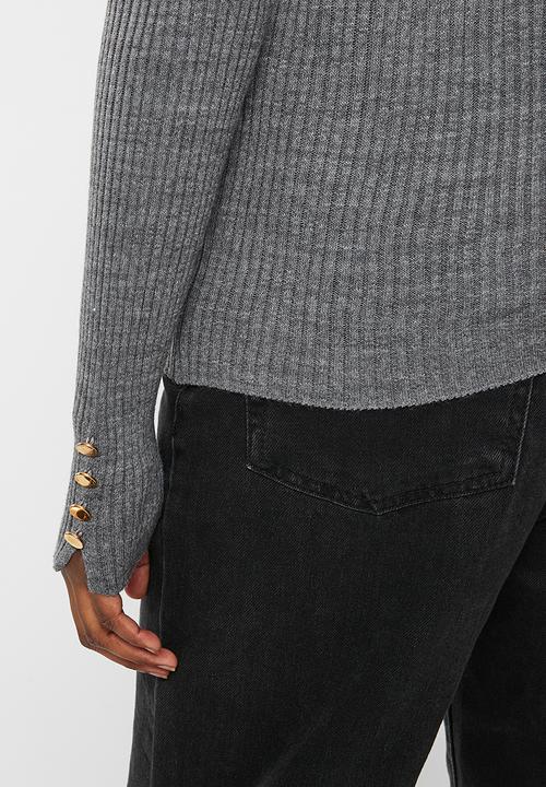 Trendyol - Turtleneck knit sweater - anthracite
