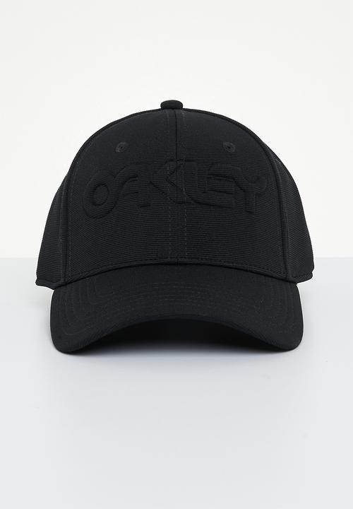 Oakley - 6 panel stretch hat embossed - blackout