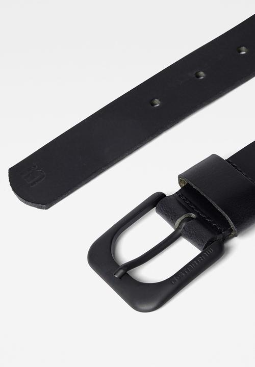 G-STAR - Zed DNUbelt - black & matt black metal